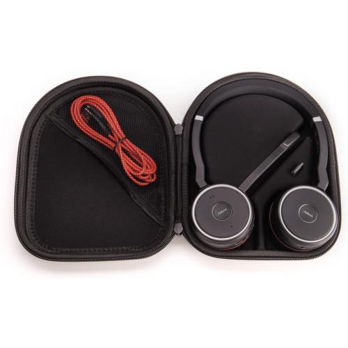 Casti cu microfon Jabra EVOLVE 75 UC Stereo Stand, Bluetooth, Black