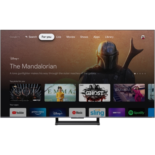Televizor QLED TCL Smart 75C735 (2022) Seria C735, 75inch, Ultra HD 4k, Gray