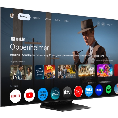 Televizor QD-MiniLED TCL Smart 75C765 Seria C765, 75 inch, Ultra HD 4K, Black