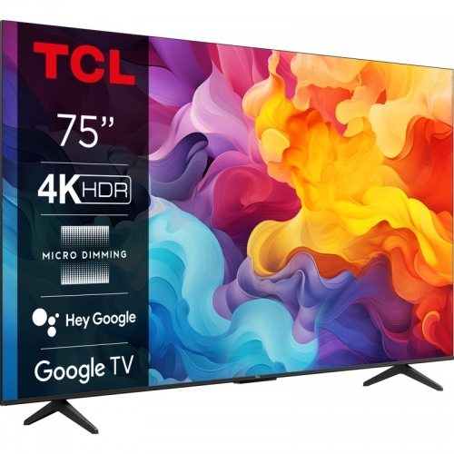 Televizor LED TCL Smart 75V6B Seria V6B, 75inch, Ultra HD 4K, Black