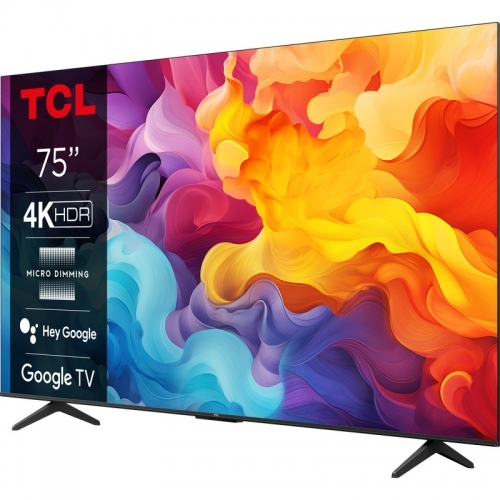 Televizor LED TCL Smart 75V6B Seria V6B, 75inch, Ultra HD 4K, Black