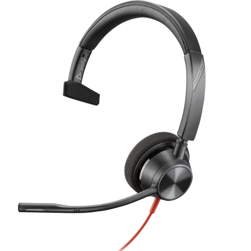 Casca cu microfon Poly by HP Blackwire 3310, USB-A, Black