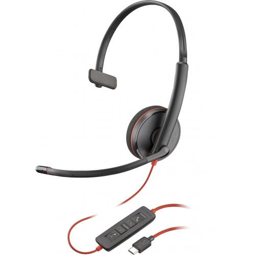 Casca cu microfon Poly by HP Blackwire C3210, USB-C, Black, Bulk