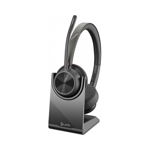 Casti cu microfon Poly by HP Voyager 4320 UC cu Stand, USB-A Bluetooth, Black