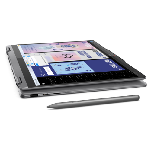 Laptop 2-in-1 Lenovo Yoga 7 14ILL10, Intel Core Ultra 7 258V, 14 inch Touch, RAM 32GB, SSD 1TB, Intel Arc Graphics 140V, Windows 11 Pro, Luna Grey