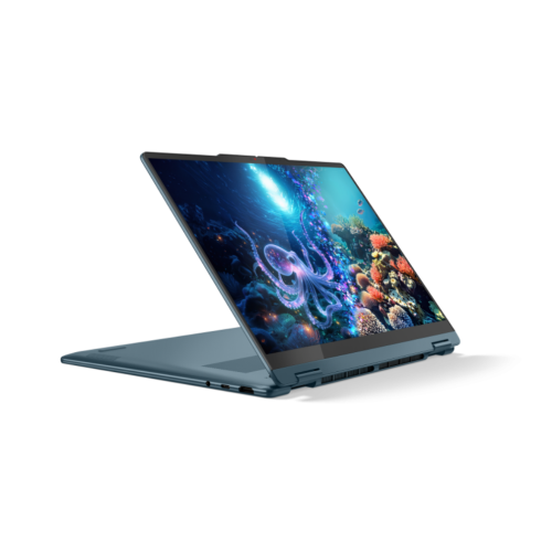 Laptop 2-in-1 Lenovo Yoga 7 14AKP10, AMD Ryzen AI 7 350, 14 inch Touch, RAM 32GB, SSD 1TB, AMD Radeon 860M, Windows 11 Pro, Tidal Teal