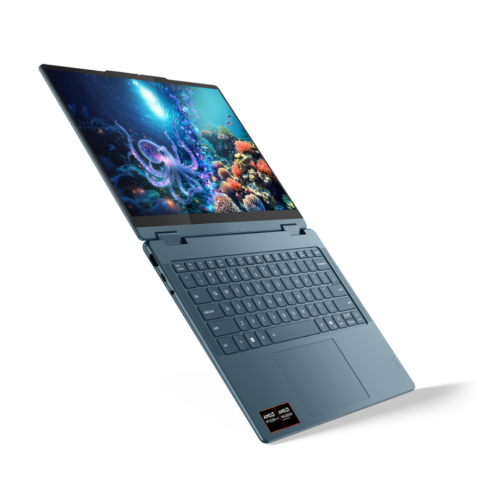 Laptop 2-in-1 Lenovo Yoga 7 14AKP10, AMD Ryzen AI 7 350, 14 inch Touch, RAM 32GB, SSD 1TB, AMD Radeon 860M, Windows 11 Pro, Tidal Teal