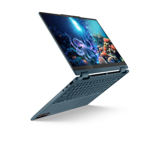 Laptop 2-in-1 Lenovo Yoga 7 14AKP10, AMD Ryzen AI 7 350, 14 inch Touch, RAM 32GB, SSD 1TB, AMD Radeon 860M, Windows 11 Pro, Tidal Teal