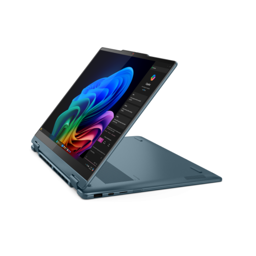 Laptop 2-in-1 Lenovo Yoga 7 14AKP10, AMD Ryzen AI 7 350, 14 inch Touch, RAM 32GB, SSD 1TB, AMD Radeon 860M, Windows 11 Pro, Tidal Teal