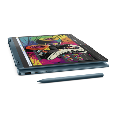 Laptop 2-in-1 Lenovo Yoga 7 14AKP10, AMD Ryzen AI 7 350, 14 inch Touch, RAM 32GB, SSD 1TB, AMD Radeon 860M, Windows 11 Pro, Tidal Teal