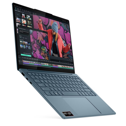 Laptop Lenovo Yoga Slim 7 14AKP10, AMD Ryzen AI 5 340, 14 inch, RAM 16GB, SSD 1TB, AMD Radeon 840M, Windows 11, Tida Teal