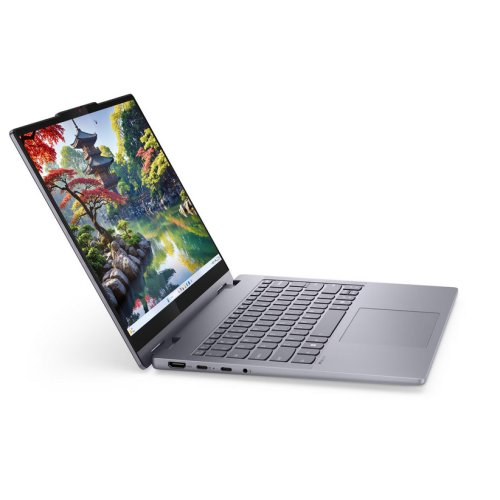 Laptop 2-in-1 Lenovo IdeaPad 5 14IAL10, Intel Core Ultra 7 255H, 14 inch Touch, RAM 24GB, SSD 1TB, Intel Arc 140T, No OS, Luna Grey