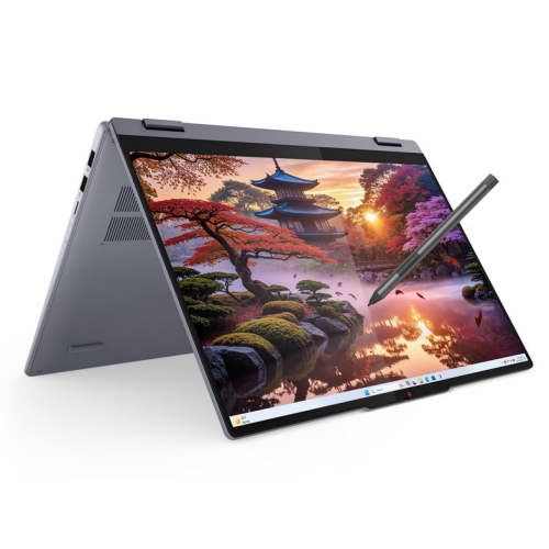 Laptop 2-in-1 Lenovo IdeaPad 5 16AKP10, AMD Ryzen AI 7 350, 16 inch Touch, RAM 16GB, SSD 1TB, AMD Radeon 860M Graphics, Windows 11, Luna Grey