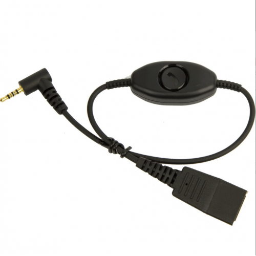 Cablu Jabra 8800-00-79, QD - 2.5mm jack, 0.5m, Black