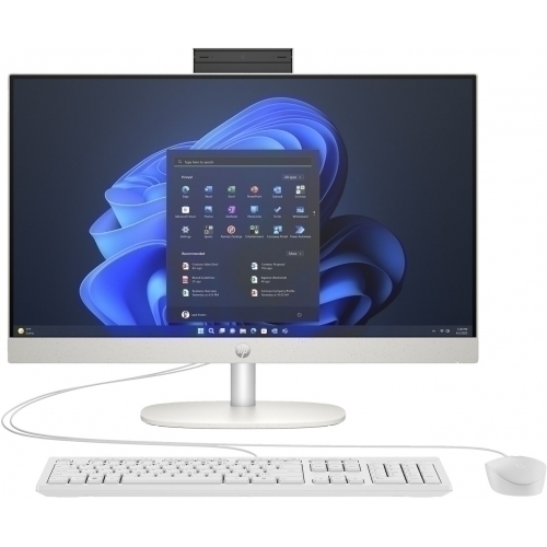 Calculator HP ProOne 240 G10 AIO, Intel Core i3-N300, 23.8inch, RAM 8GB, SSD 256GB, Intel UHD Graphics, Free DOS, White