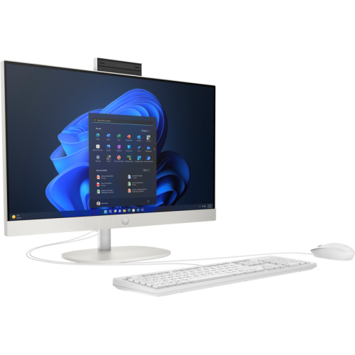 Calculator HP ProOne 240 G10 AIO, Intel Core i5-1335U, 23.8inch, RAM 16GB, SSD 512GB, Intel Iris Xe Graphics, Free DOS, White
