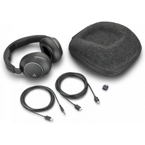 Casti cu microfon Poly by HP Voyager Surround 80 UC, Bluetooth/USB-C/3.5mm jack, Black