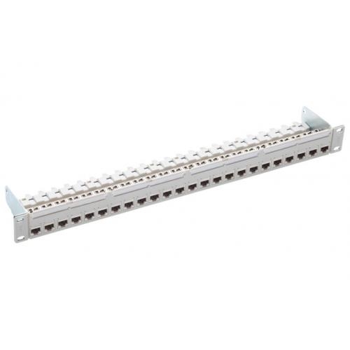 Patch Panel R&M R813489, 19inch, 1U, 24 porturi, Cat6a, STP, Gray