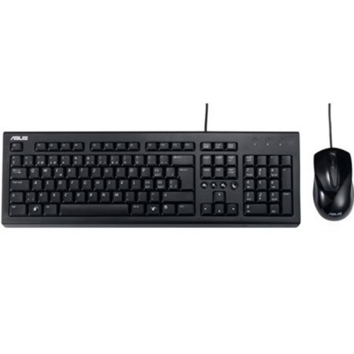 KEYBOARD +MOUSE OPTICAL U2000/ENG BK 90-XB1000KM001K0- ASUS
