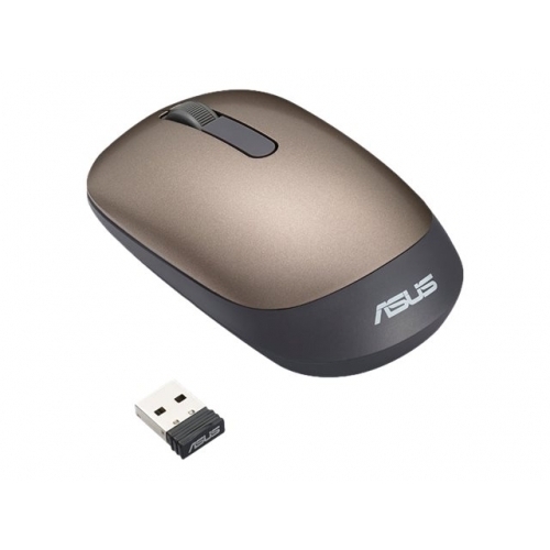 Mouse Optic ASUS WT205, USB Wireless, Gold-Grey