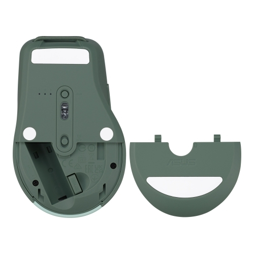 Mouse Optic ASUS SmartO MD200 Silent Plus, USB Wireless/Bluetooth, Green