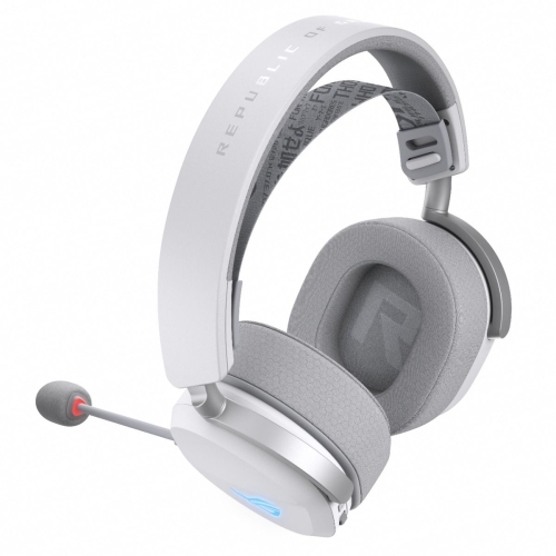 Casti cu microfon ASUS ROG Pelta, Bluetooth/USB-C Wireless, Moonlight White