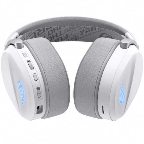 Casti cu microfon ASUS ROG Pelta, Bluetooth/USB-C Wireless, Moonlight White