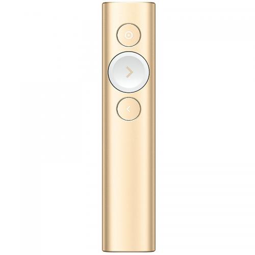 Presenter Logitech Spotlight, Bluetooth/USB Wireless, Gold