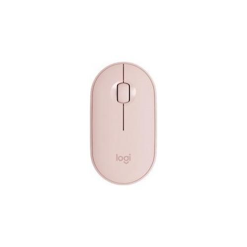 Mouse Optic Logitech Pebble M350, Bluetooth/USB Wireless, Pink