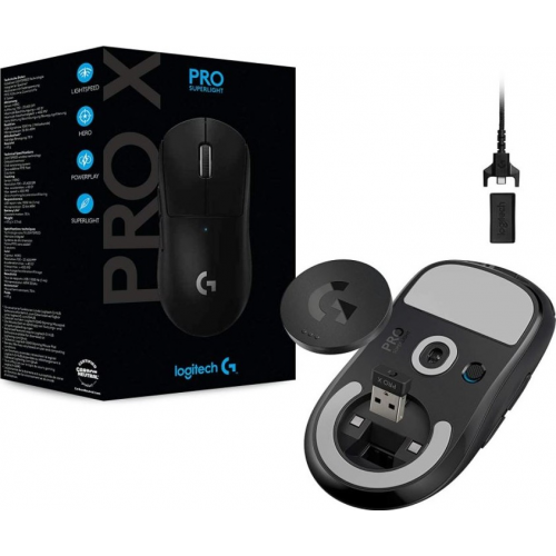 Mouse Optic Logitech PRO X SUPERLIGHT, USB Wireless, Black