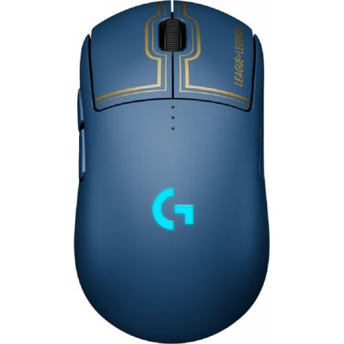 Mouse Optic Logitech G Pro League of Legends, USB Wireless/USB, Blue