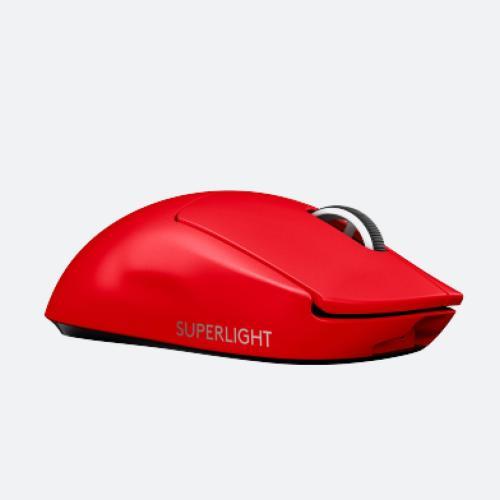 Mouse Logitech G Pro X Superlight Lightspeed, USB Wireless, Red, 910-006785
