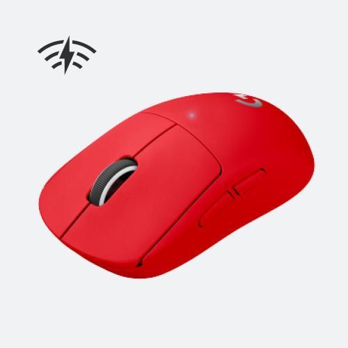 Mouse Logitech G Pro X Superlight Lightspeed, USB Wireless, Red, 910-006785