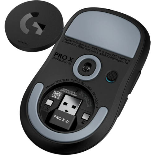 Mouse Optic Logitech G PRO X Superlight 2C, USB Wireless/USB, Black
