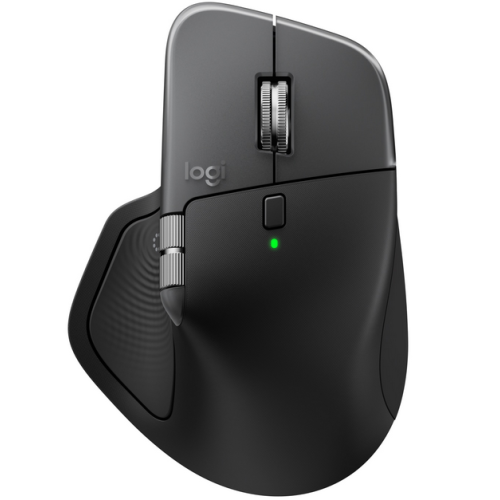 Mouse Laser Logitech MX Master 4 for Mac, USB-C Wireless/Bluetooth, Space Black