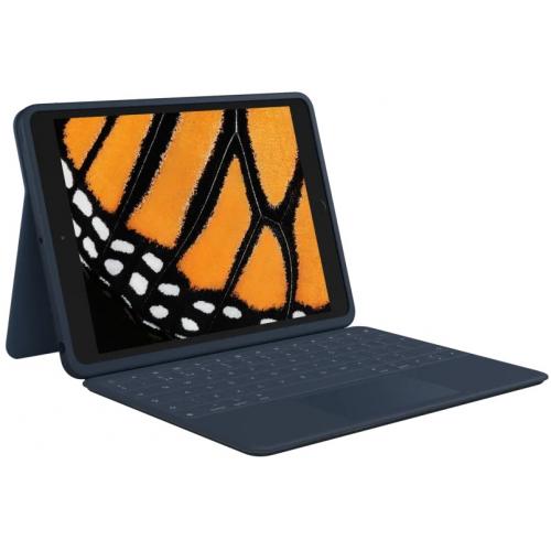 Tastatura Logitech Rugged Combo 3 Touch pentru iPad(7th and 8th gen), Blue
