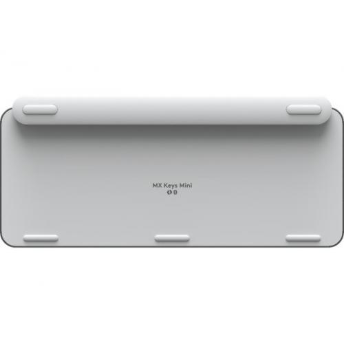 Tastatura Wireless Logitech MX Keys Mini, White LED, Bluetooth, Layout UK, Pale Grey