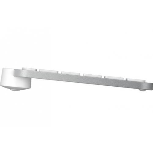 Tastatura Wireless Logitech MX Keys Mini for Mac, White LED, Bluetooth, Layout UK, Pale Grey