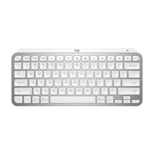 Tastatura MX Keys Mini for Business, White LED, Bluetooth, Layout UK, Pale Grey