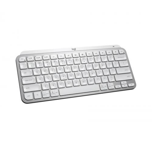 Tastatura MX Keys Mini for Business, White LED, Bluetooth, Layout UK, Pale Grey
