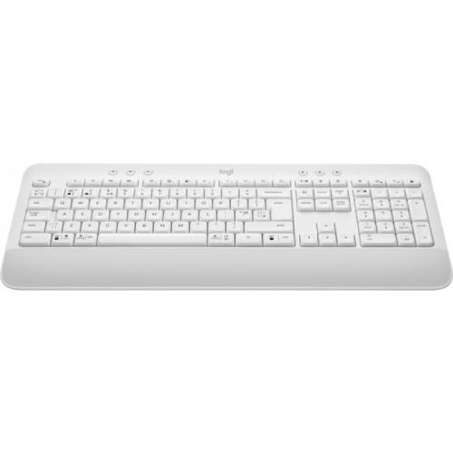Tastatura Wireless Logitech Signature K650, Bluetooth/USB, Layout UK, Off-White