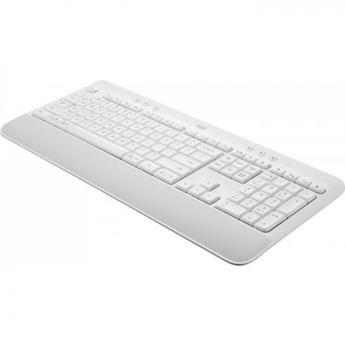 Tastatura Wireless Logitech Signature K650, Bluetooth/USB, Layout UK, Off-White