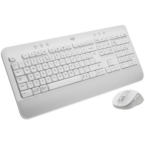 Kit Wireless Logitech MK650 - Tastatura, USB, Black + Mouse Optic, USB Wireless, Off-White