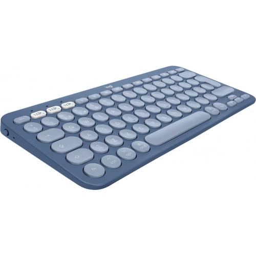 Tastatura Wireless Logitech K380 for Mac, Bluetooth/USB, Layout UK, Blueberry