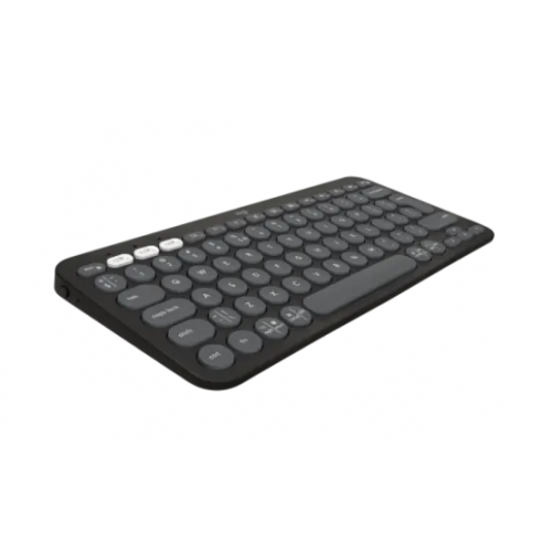 Tastatura Logitech Pebble Keys 2 K380s, Bluetooth, Layout UK, Tonal Graphite