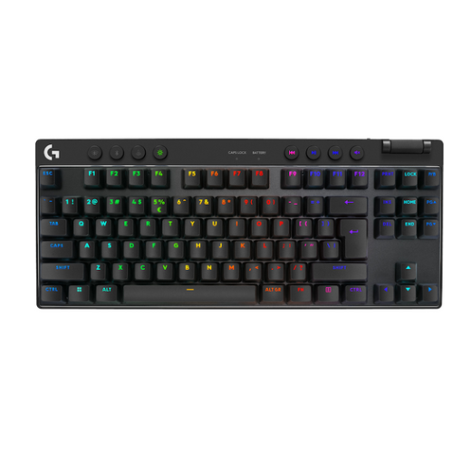 LOGITECH G PRO X TKL LIGHTSPEED Gaming Keyboard - BLACK - US INT'L - 2.4GHZ/BT - EMEA28i-935 - CLICKY