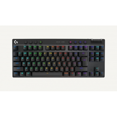 Tastatura Logitech G PRO X TKL Tactile, RGB LED, USB Wireless/Bluetooth, Layout US, Black