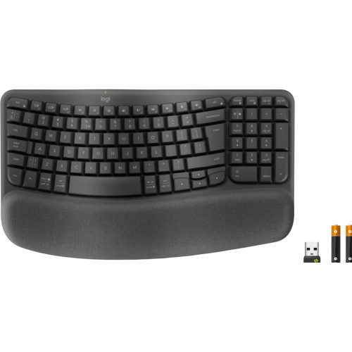 WAVE KEYSERGONOMIC KB GRAPHITE/US INTL - 2.4GHZ/BT-973 UNIV.