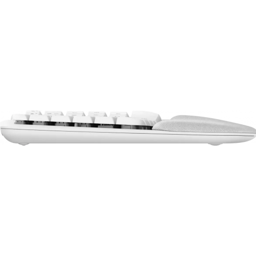 Tastatura Logitech Wave Keys for Mac, USB Wireless/Bluetooth, Layout UK, Off-white