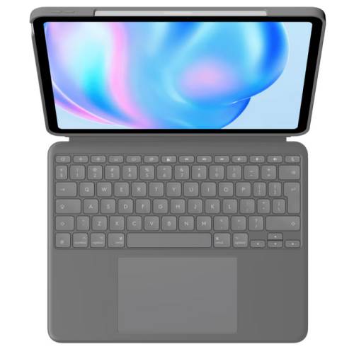 Husa/Stand Logitech Combo Touch pentru iPad Air de 13 inch (M2), Oxford Grey